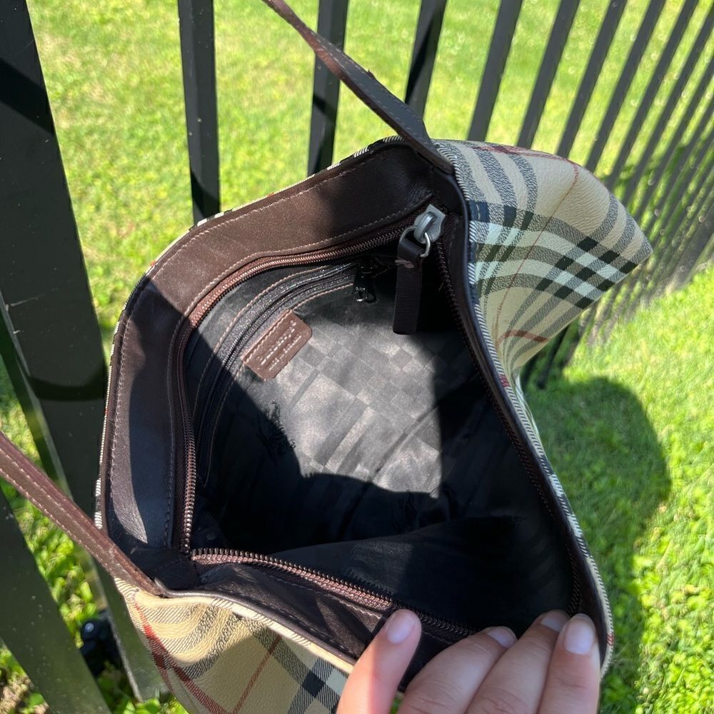 Burberry Signature Plaid Leather Shoulder Bag - Picture 6 of 6